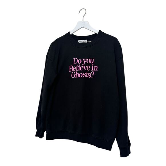 Lonely Ghost "Do You Believe in Ghosts?" Crewneck Sweatshirt  Size Large - Picture 4 of 6